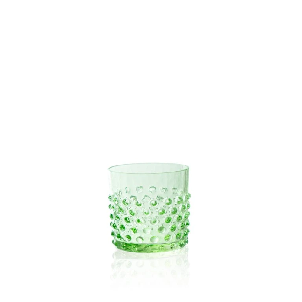 Whiskyglas HOBNAIL von Klimchi im Farbton light green