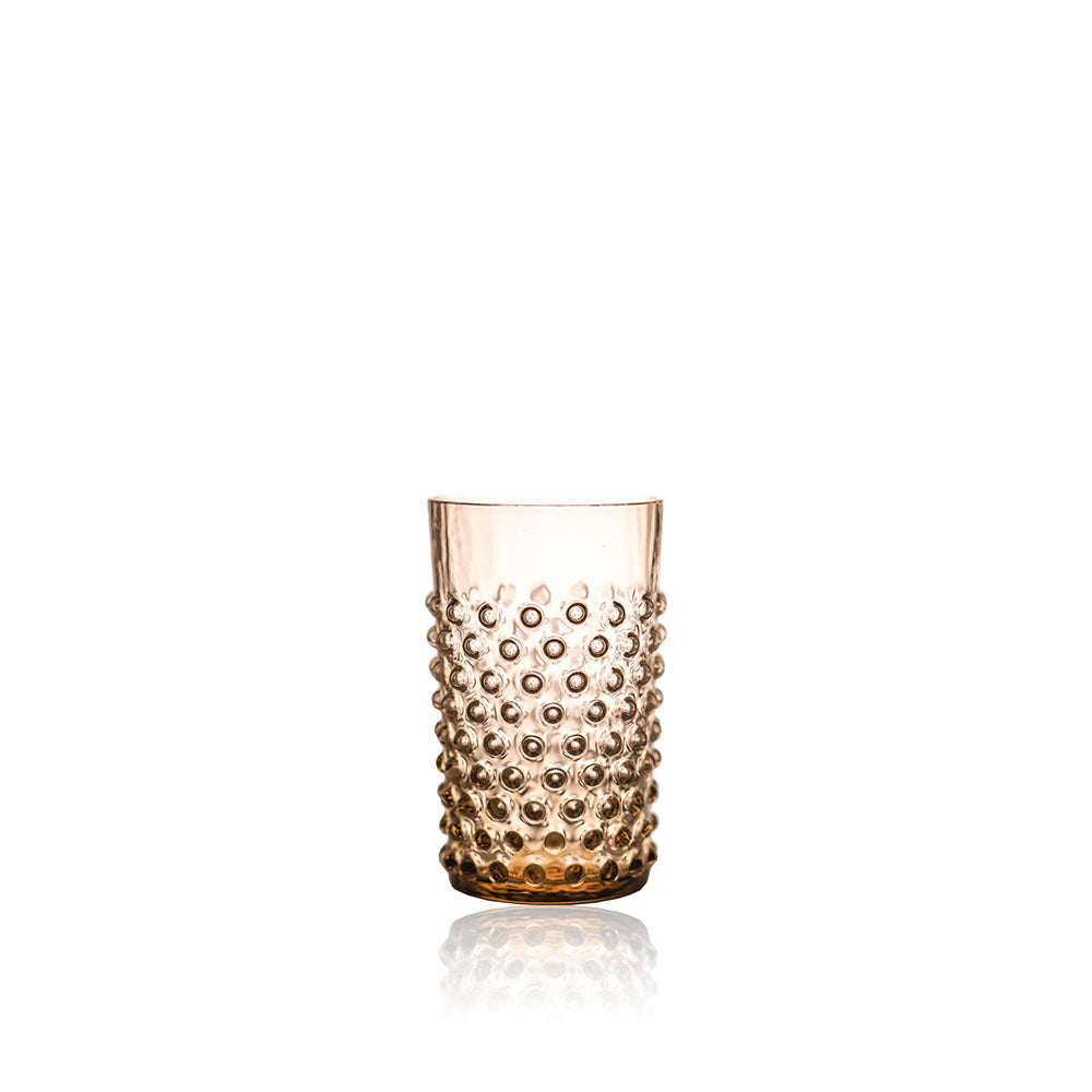 Wasserglas Hobnail im Farbton Bronze von Klimchi