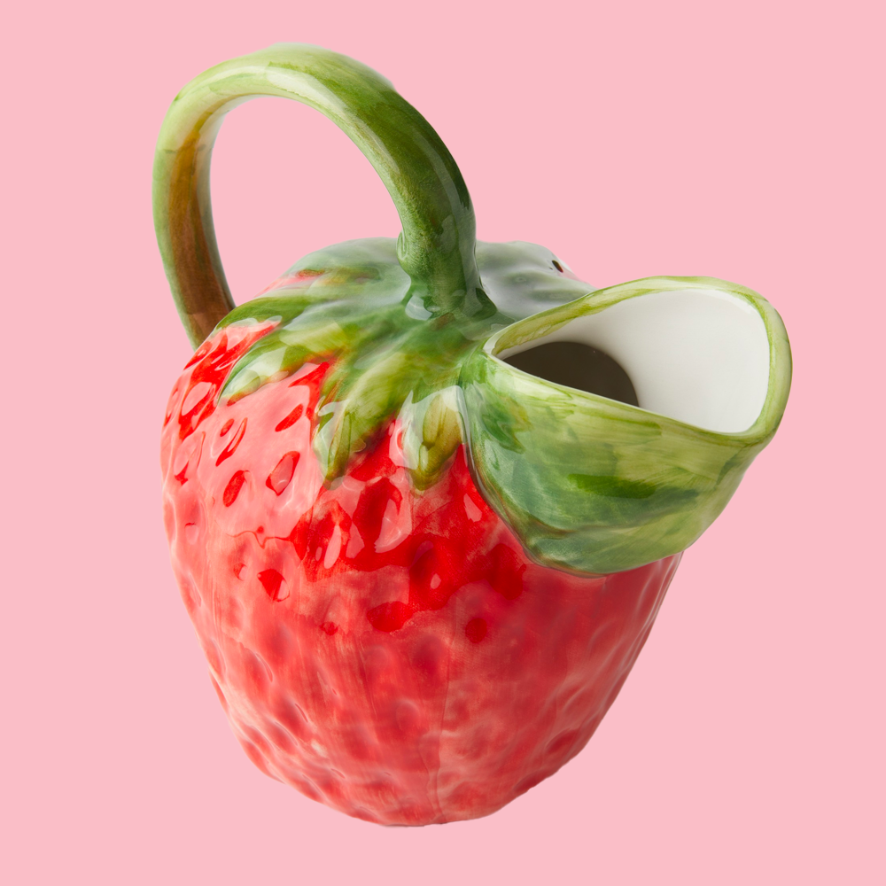 Krug Erdbeere aus Keramik