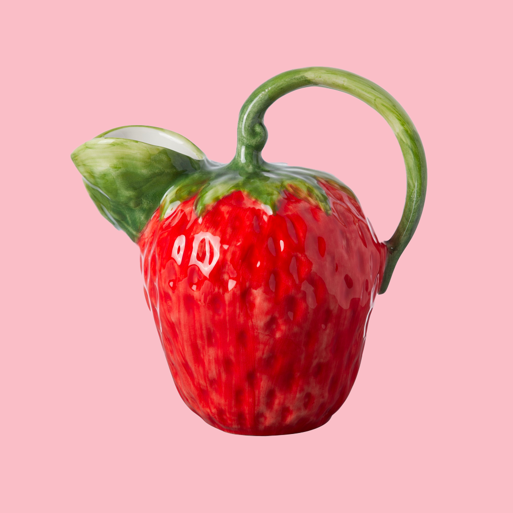 Ceramic jug - strawberry