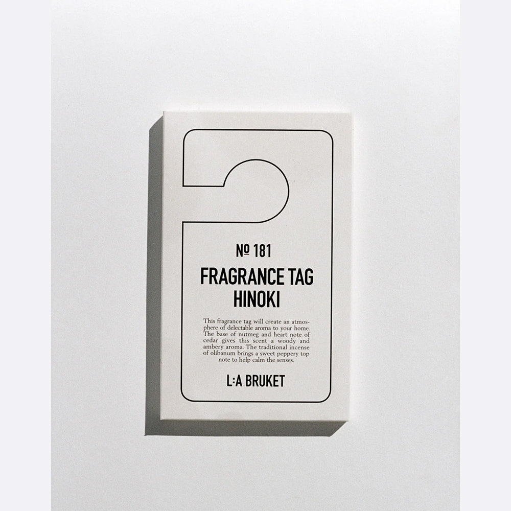 Fragrance Tag / Duftanhänger mit Duft No. 181 Hinoki von L:A BRUKET