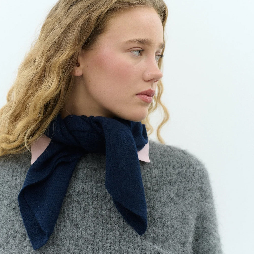 Kaschmirschal MINI SCARF - dunkelblau