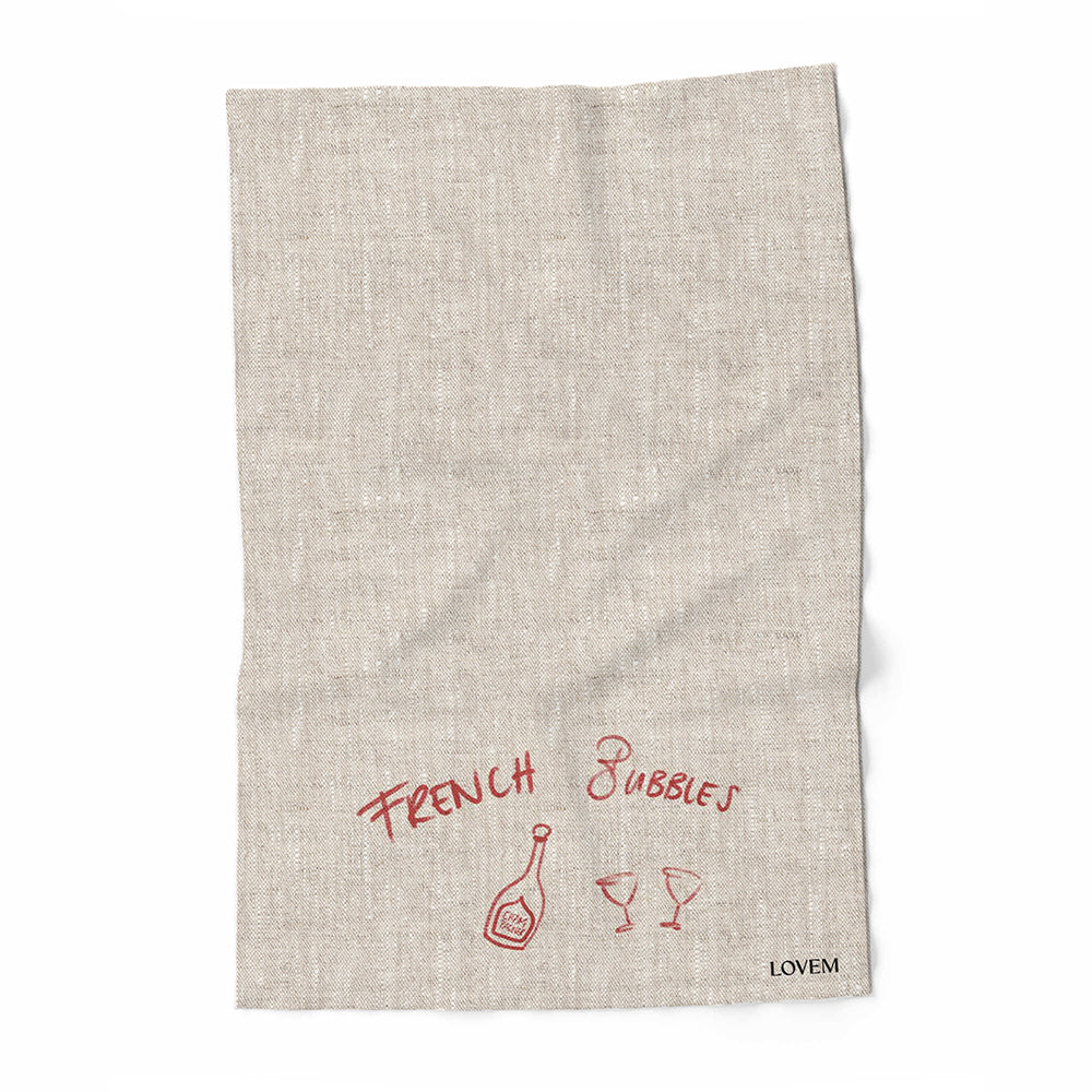 Geschirrtuch LOVEM - FRENCH BUBBLES