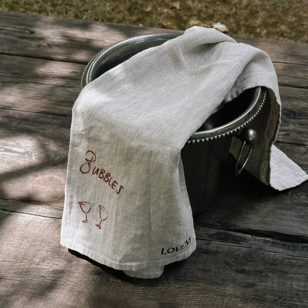 Geschirrtuch LOVEM - FRENCH BUBBLES