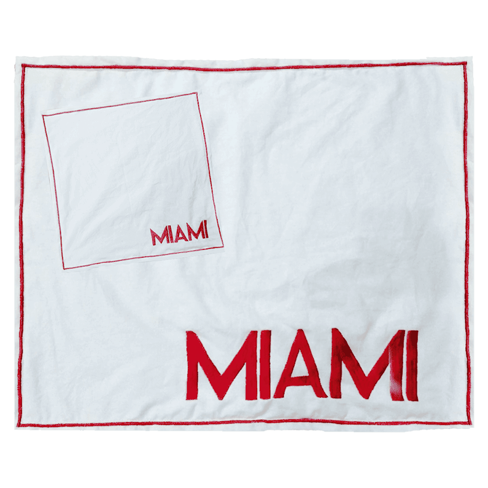 Serviette CITY aus Baumwolle - Miami