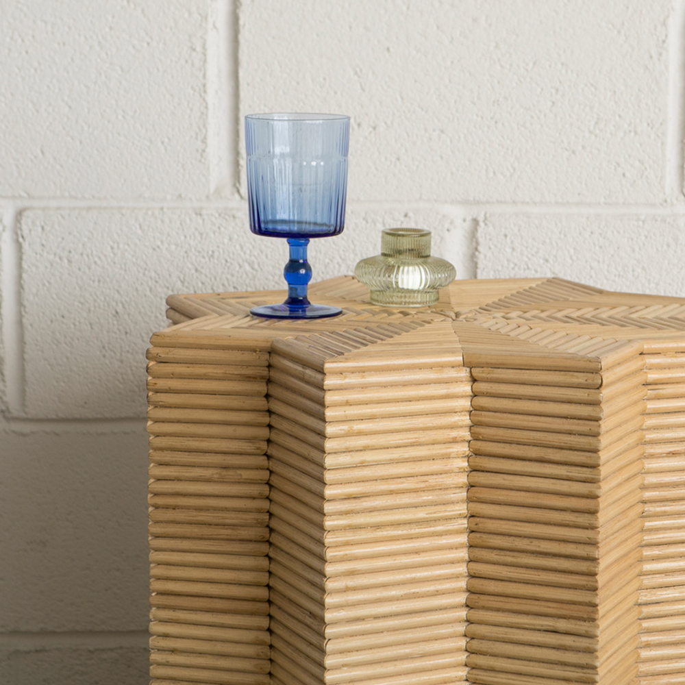 Beistelltisch ATRIA von Mahe Homeware Spanien, Handgefertigt aus Rattan
