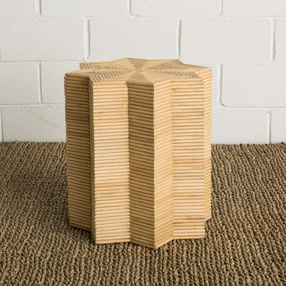 Beistelltisch ATRIA von Mahe Homeware Spanien, Handgefertigt aus Rattan
