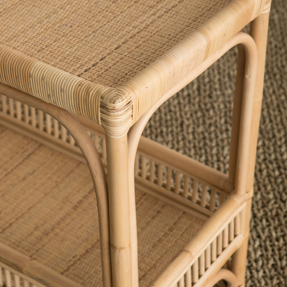Rattan Konsole NINA von Mahe Homeware Spanien, Handgefertigt aus Rattan