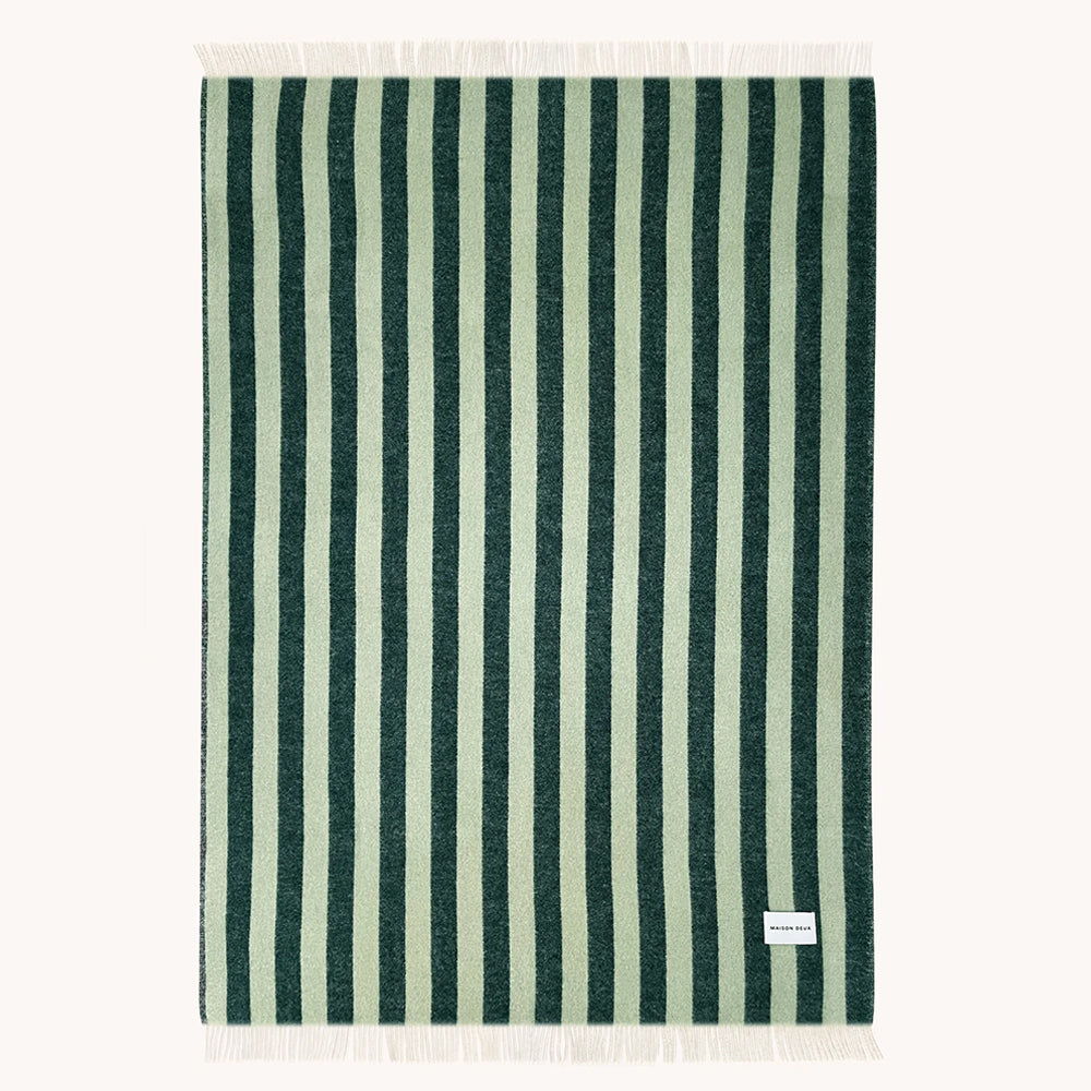 Decke CANDY WRAP von Maison Deux im Farbton grün/salbei