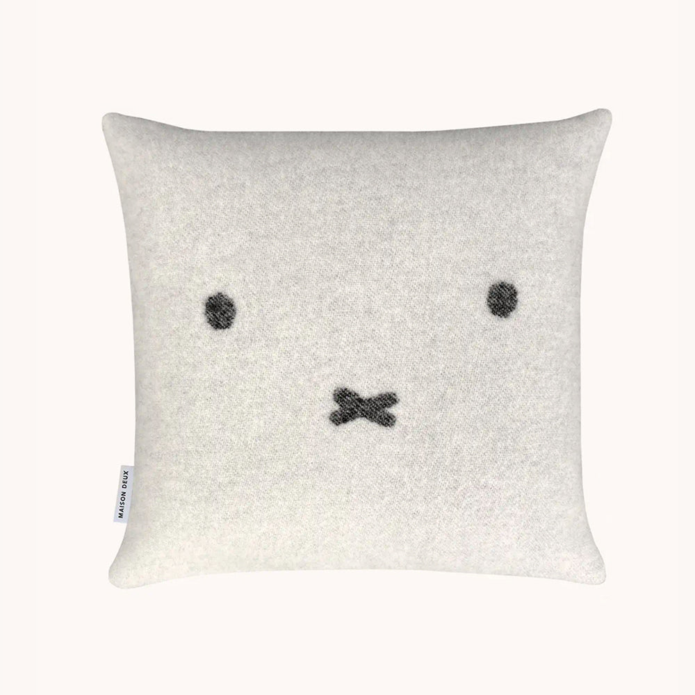 Kissenbezug MIFFY von Maison Deux im Farbton weiss und schwarz