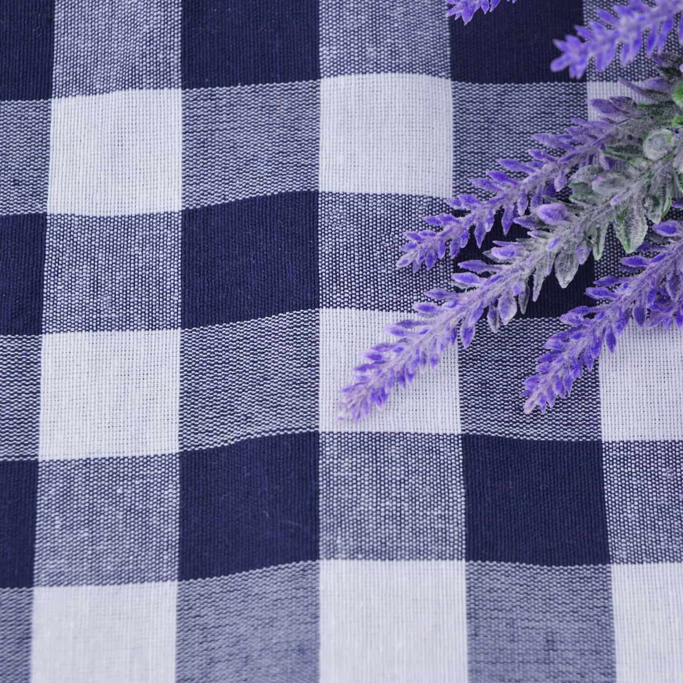 Picknickdecke VICHY - blau / weiss