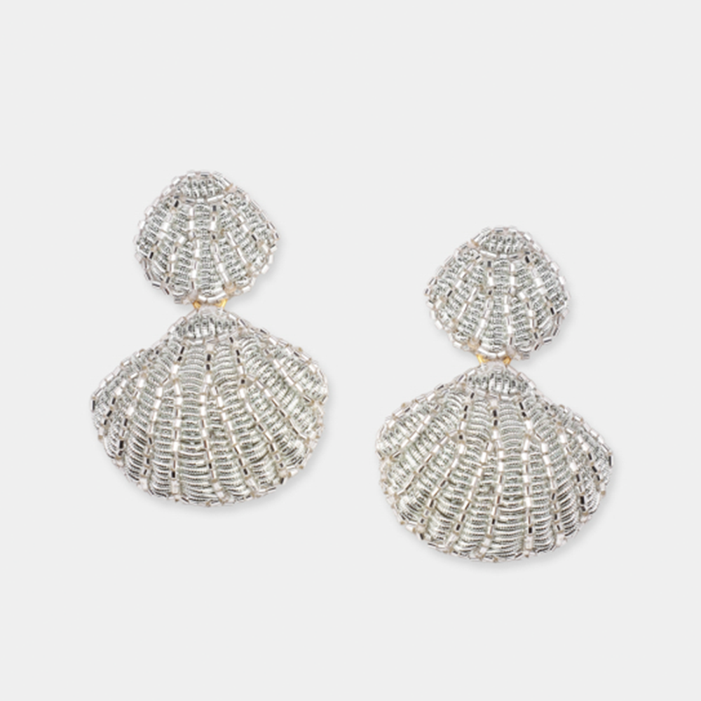 Ohrringe APHRODITE im Farbton silber von Olivia Dar, Handwerkskunst aus Indien