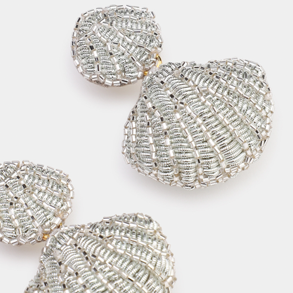 Ohrringe APHRODITE im Farbton silber von Olivia Dar, Handwerkskunst aus Indien
