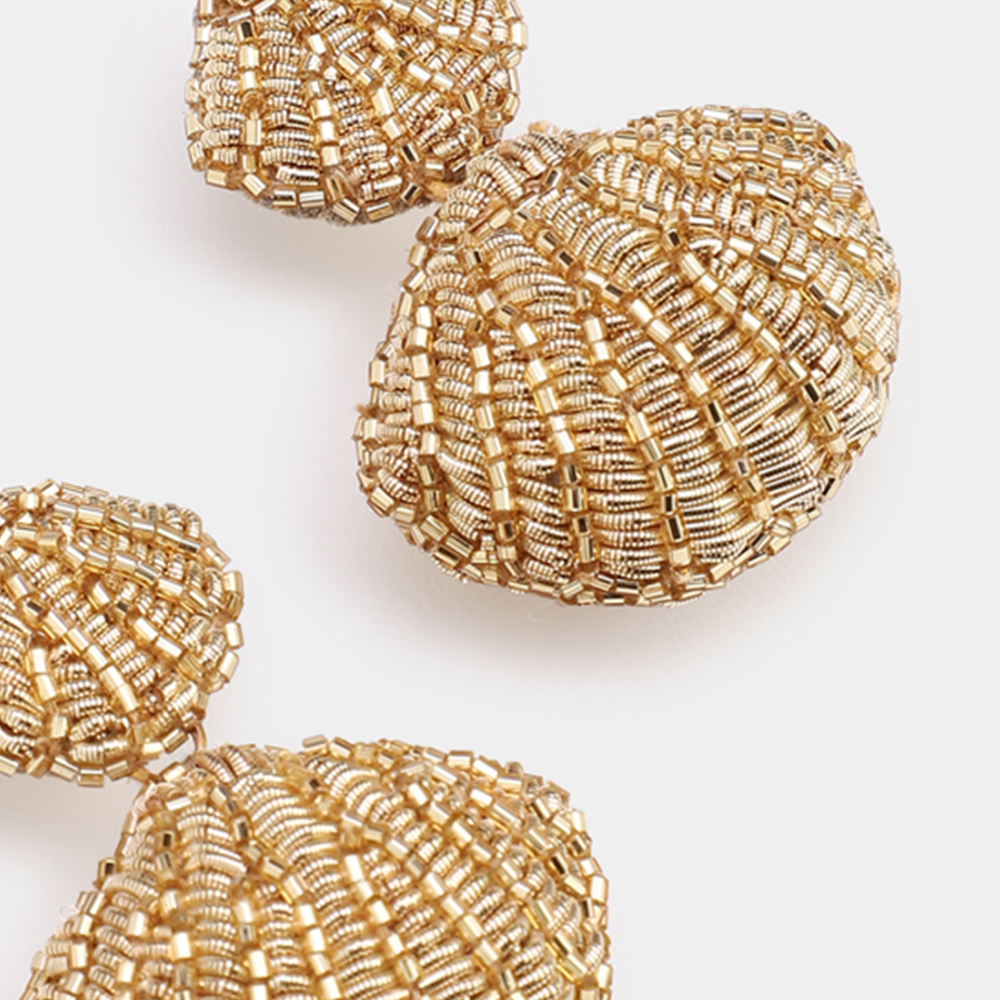 Ohrringe APHRODITE im Farbton gold von Olivia Dar, Handwerkskunst aus Indien