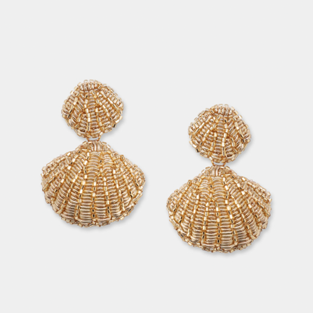 Ohrringe APHRODITE im Farbton gold von Olivia Dar, Handwerkskunst aus Indien