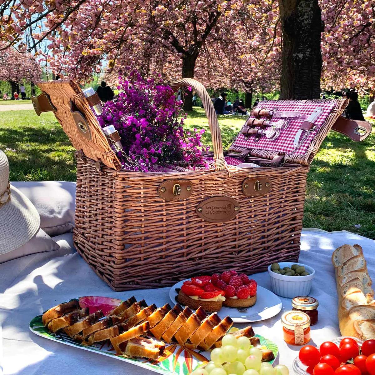 Picknickkorb SAINT-GERMAIN - Vichy rot