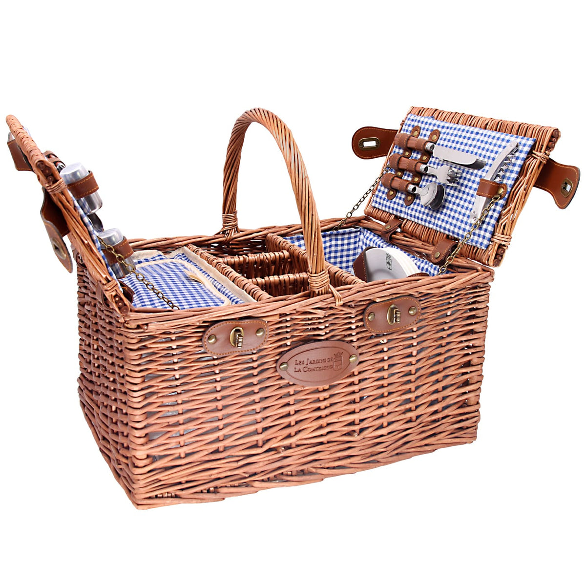 Picknickkorb SAINT-GERMAIN - Vichy blau
