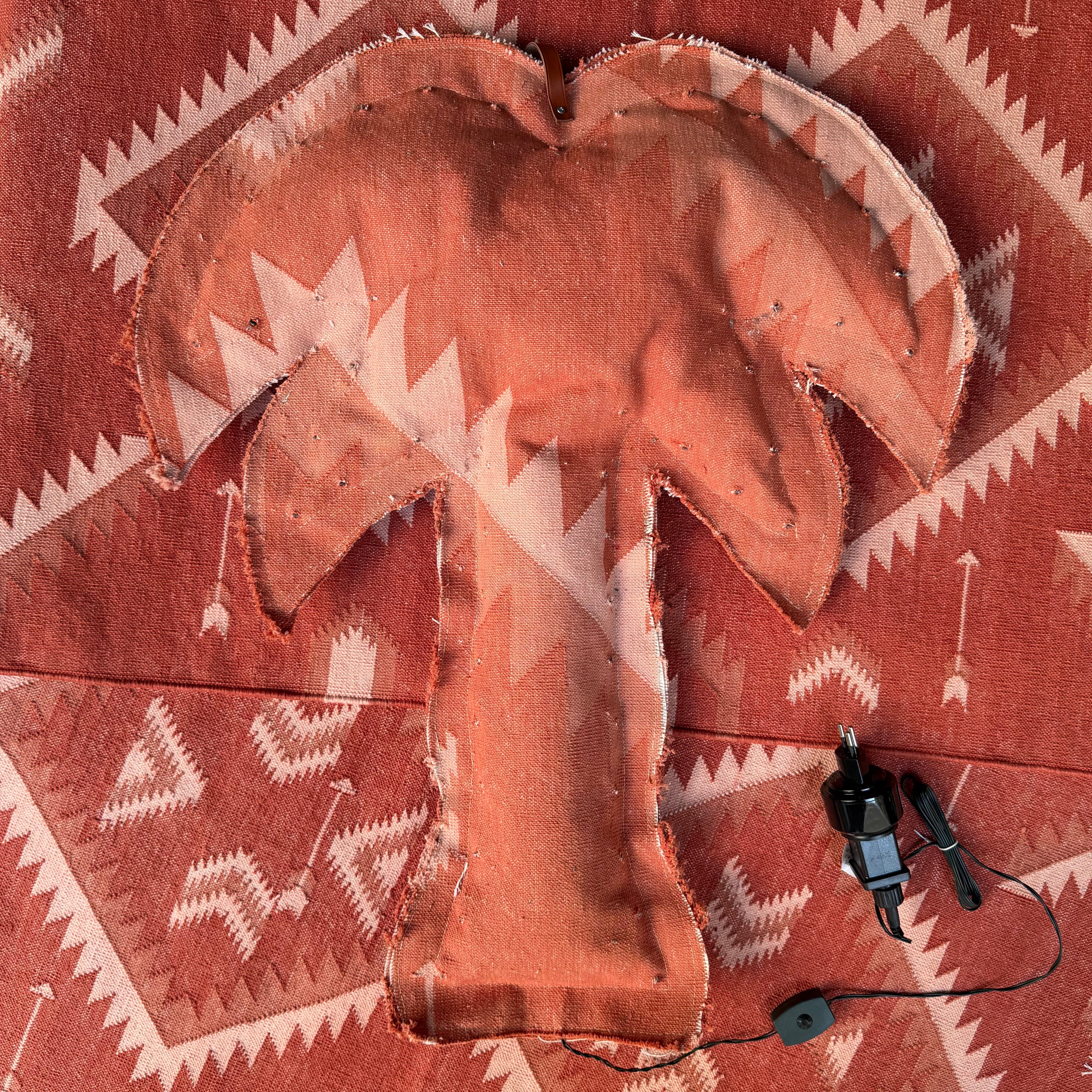Palme klein NAVAJO mit LED Lichter, im Farbton orange