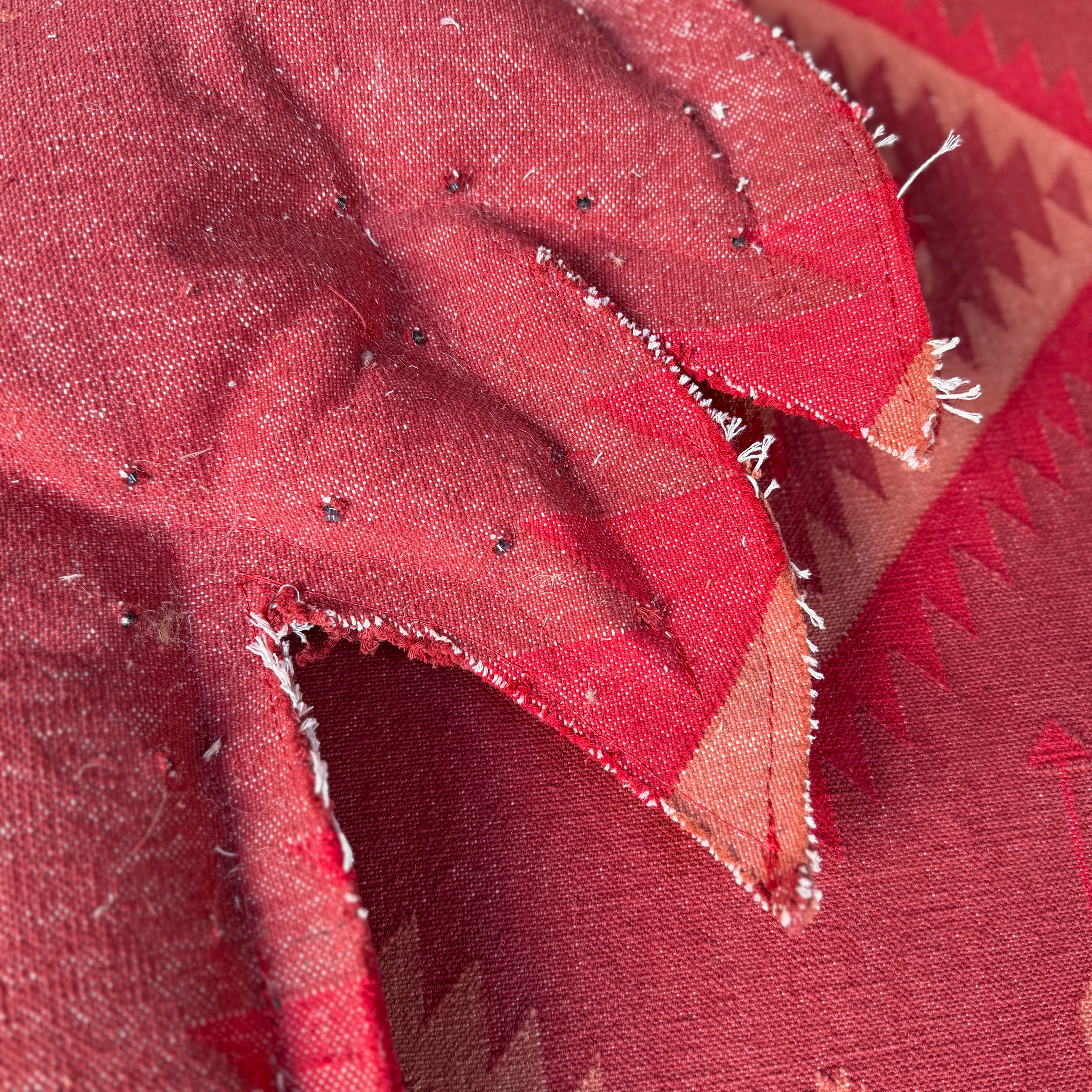 Palme klein NAVAJO mit LED Lichter, im Farbton rot Detail