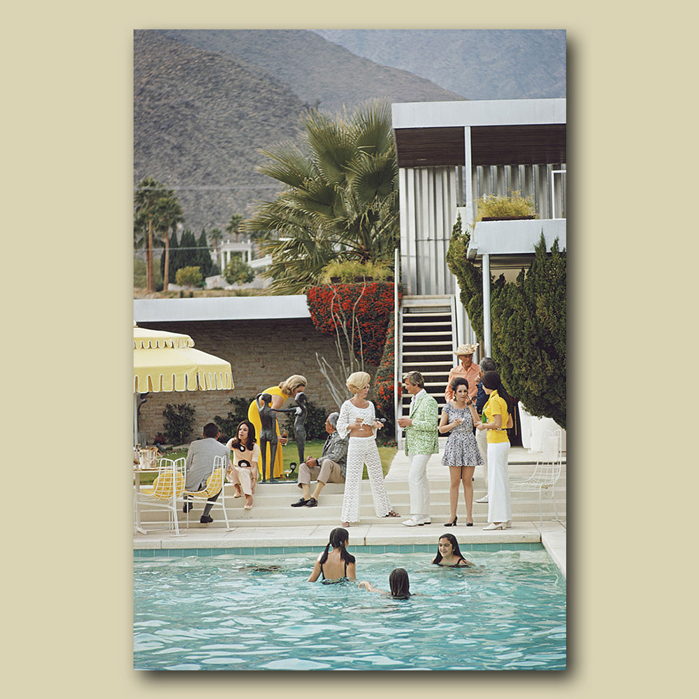 Wandbild Acrylglas Slim Aarons - Party on the Steps von Getty Images
