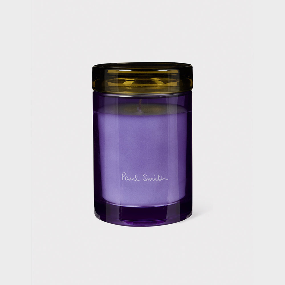 Duftkerze mit der Duftnote Leaf von Paul Smith im Farbton Violett und Grün