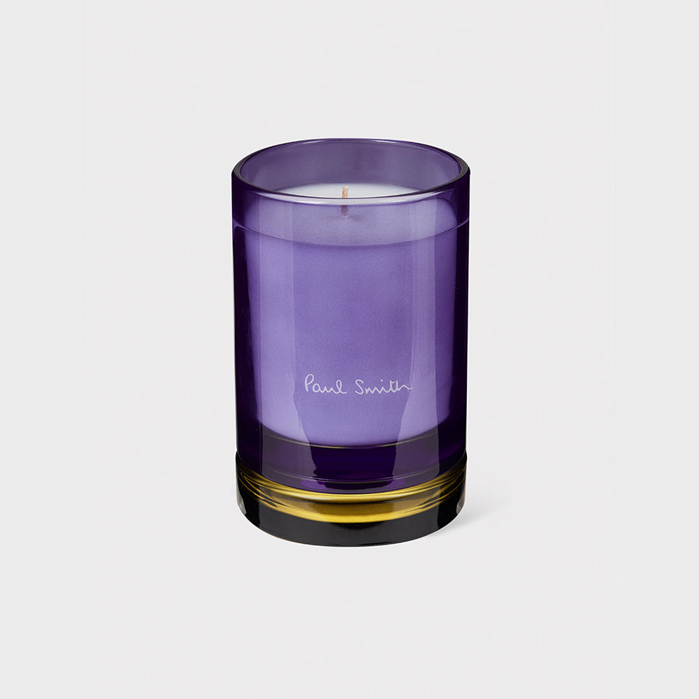 Duftkerze mit der Duftnote Leaf von Paul Smith im Farbton Violett und Grün
