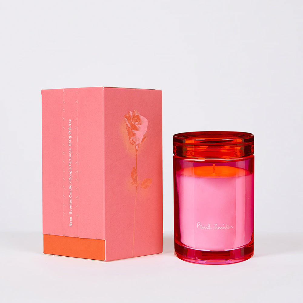 Duftkerze mit der Duftnote Rose von Paul Smith im Farbton Zart Rosa