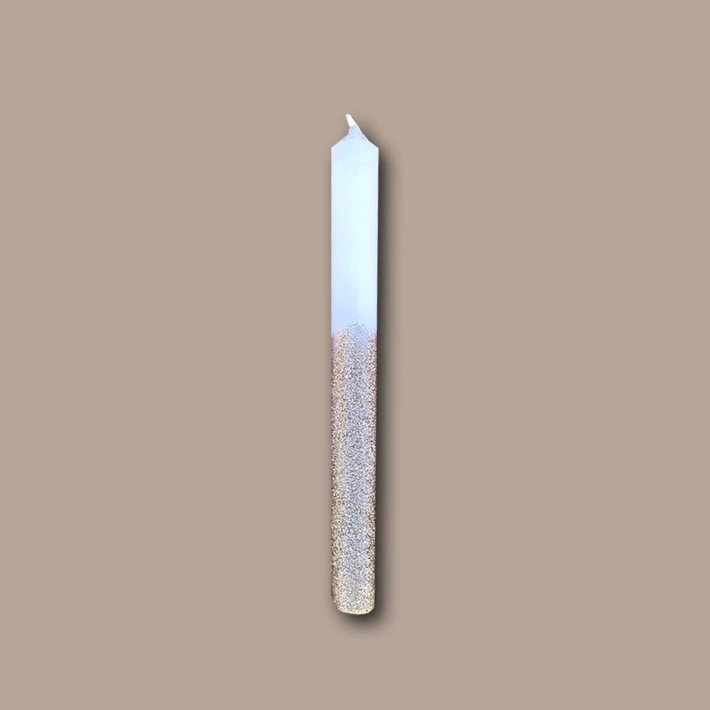 Stabkerze GLITTER - bronze