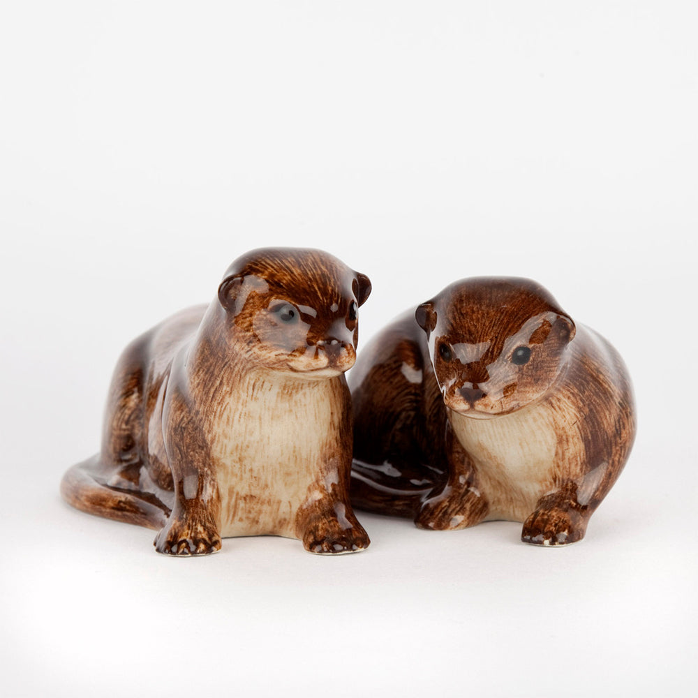 Salz und Pfefferstreuer WILD in Form von Otter von Quail Ceramics