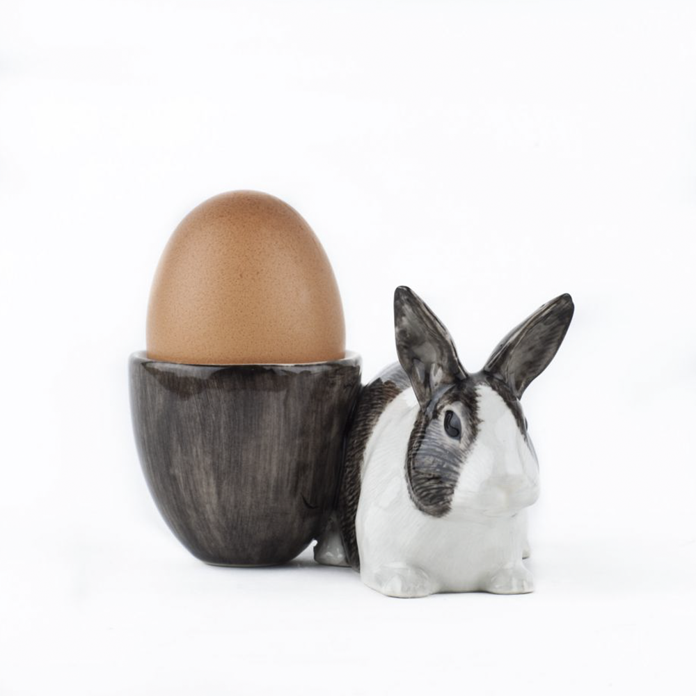 Eierbecher PETS - Kaninchen grau