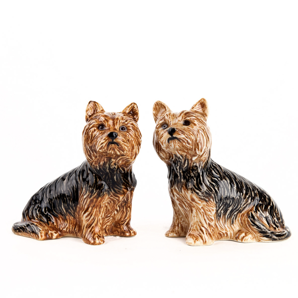 Salz- &amp; Pfefferstreuer Set von Quail Ceramics, Yorkshire Terrier