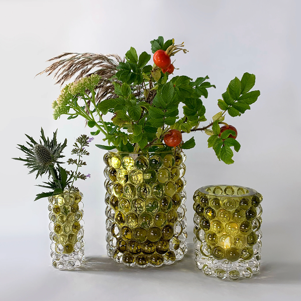 Windlicht HURRICANE BOULE von Skogsberg &amp; Smart im Farbton Olive 