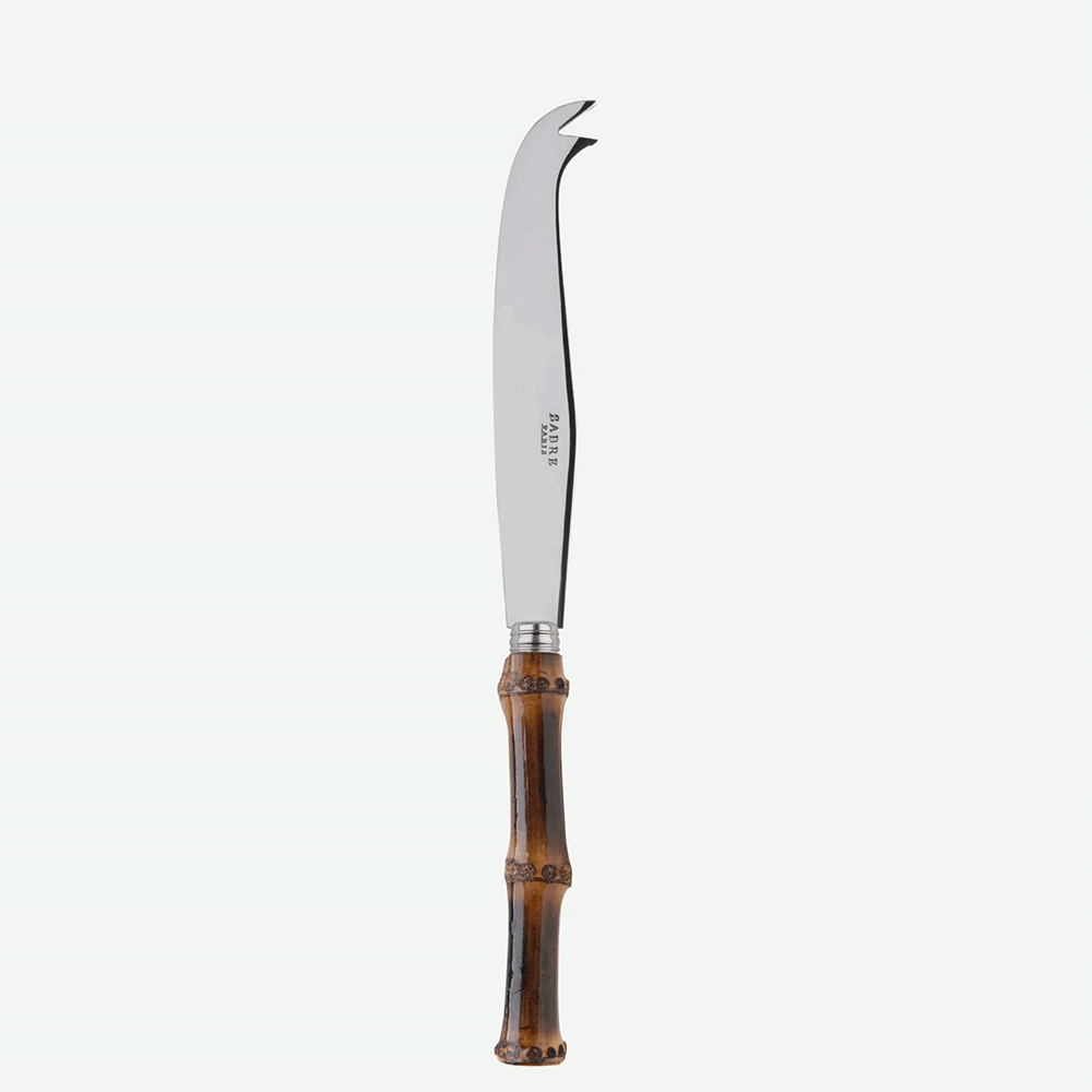 Käsemesser PANDA mit hdunklem Bambusgriff von Sabre Paris