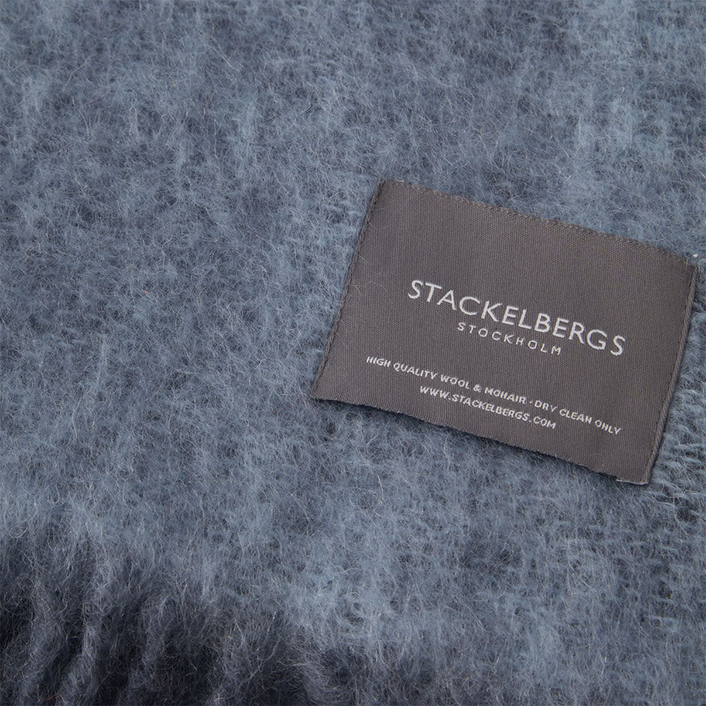 Decke aus Mohair von Stackelbergs im Farbton blau