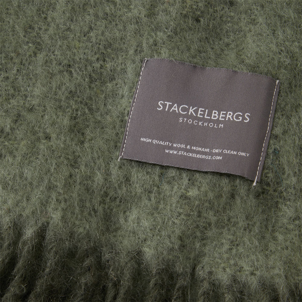 Decke aus Mohair von Stackelbergs im Farbton grün