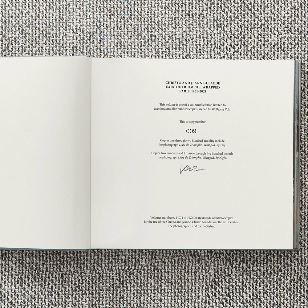 Book Christo and Jeanne-Claude. L'Arc de Triomphe, Wrapped, Paris - LIMITED EDITION