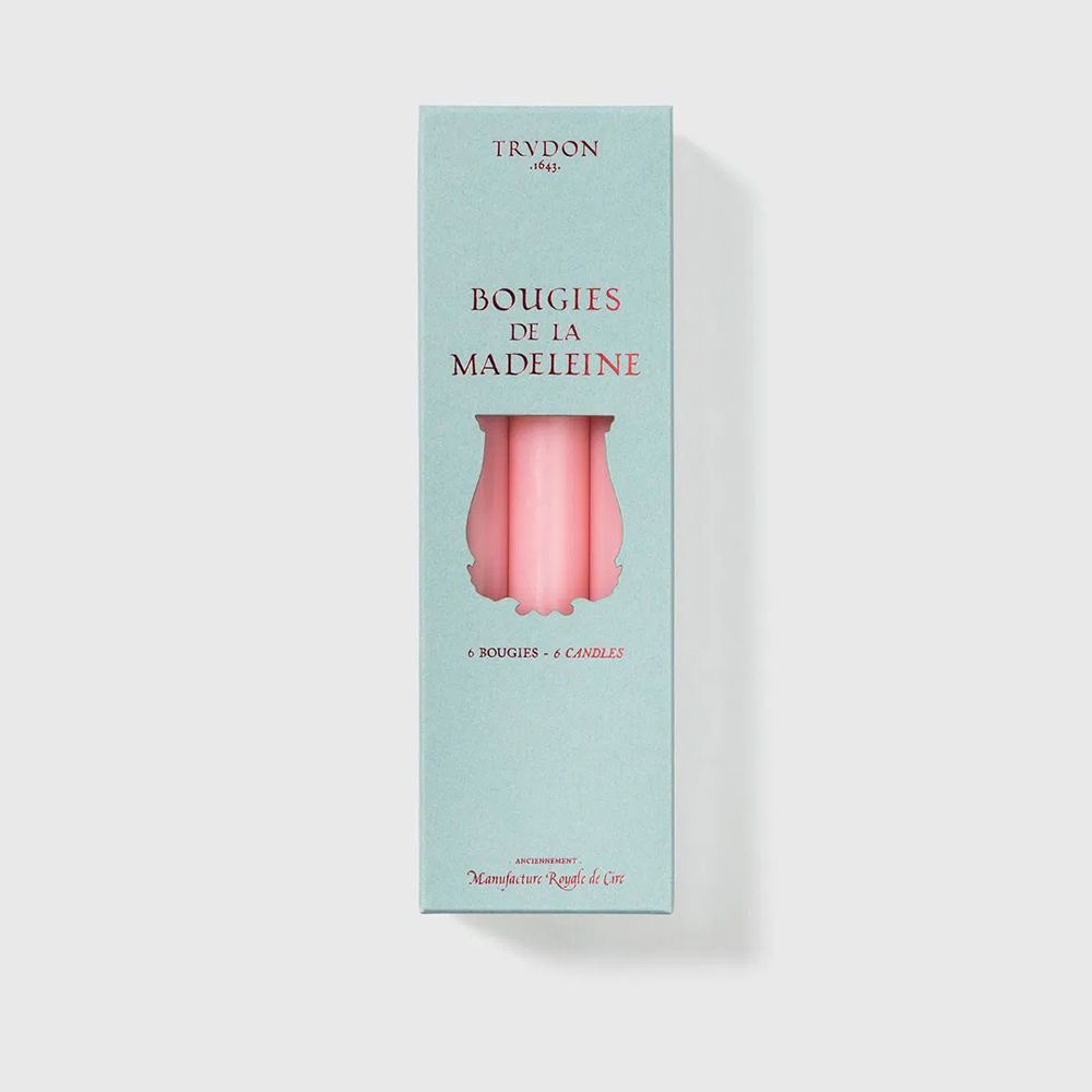 Stabkerzen MADELEINE 6 Stk im Farbton rosa von Trudon