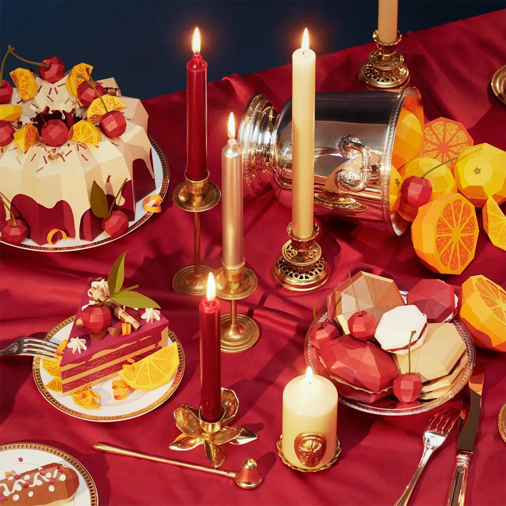 Stabkerzen MADELEINE 6 Stk im Farbton bright red von Trudon