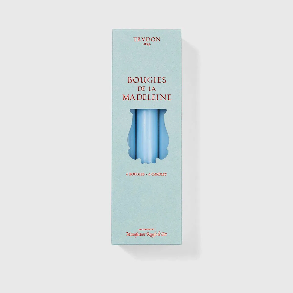 Stabkerzen MADELEINE 6 Stk im Farbton pastel blau von Trudon