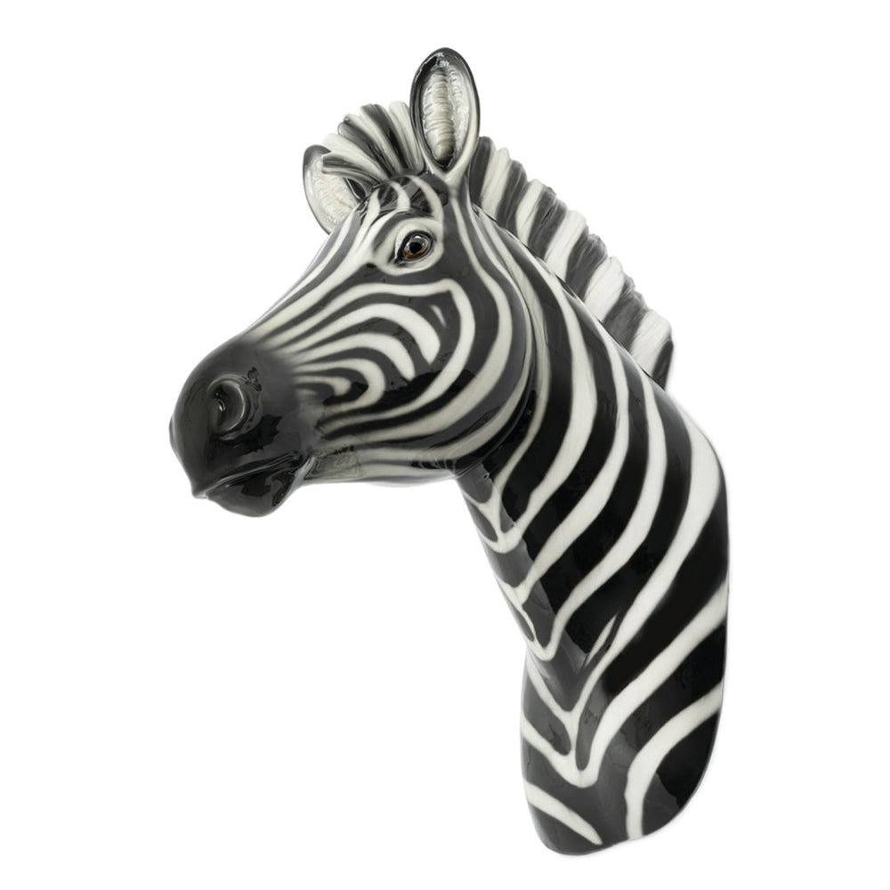 Tierkopf aus Keramik - Zebra