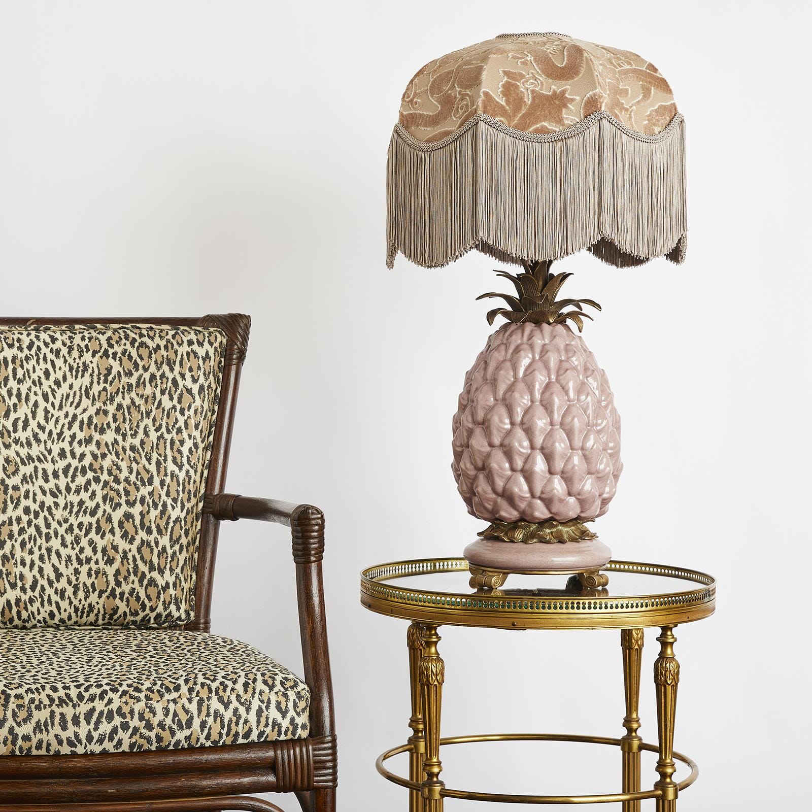 Lampenfuss Ananas von House of Hackney im Farbton rosa