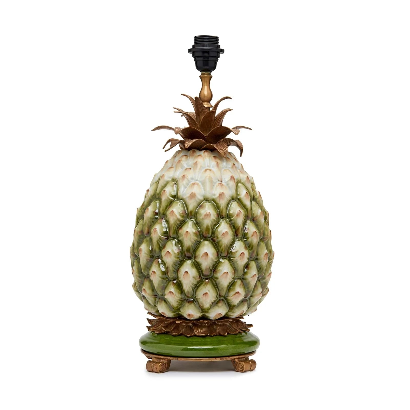 Lampenfuss Ananas von House of Hackney im Farbton grün weiss