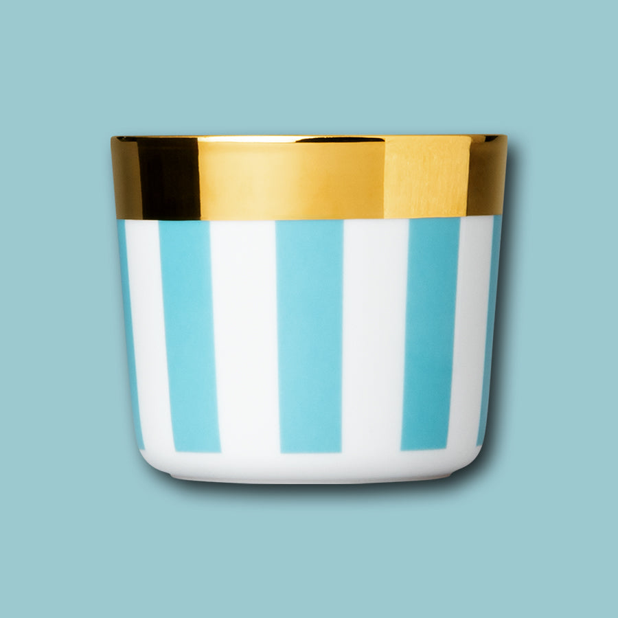 Champagnerbecher SIP OF GOLD Cookies & Dreams im Farbton turquoise / weiss mit Gold von Sieger by Fürstenberg