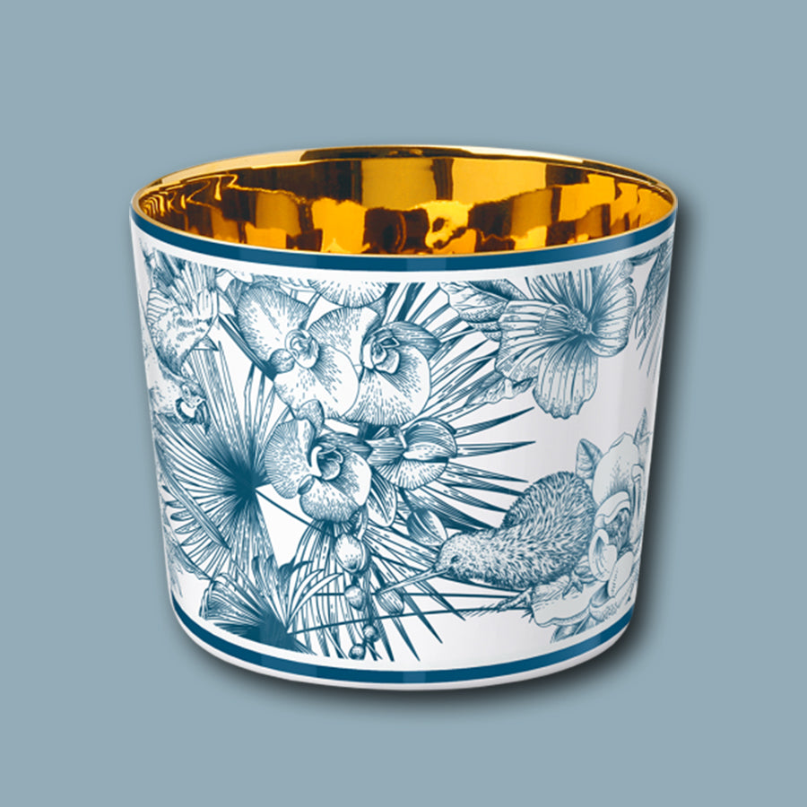 Champagnerbecher SIP OF GOLD Paraíso Blue, Motiv: Monkey von Sieger by Fürstenberg