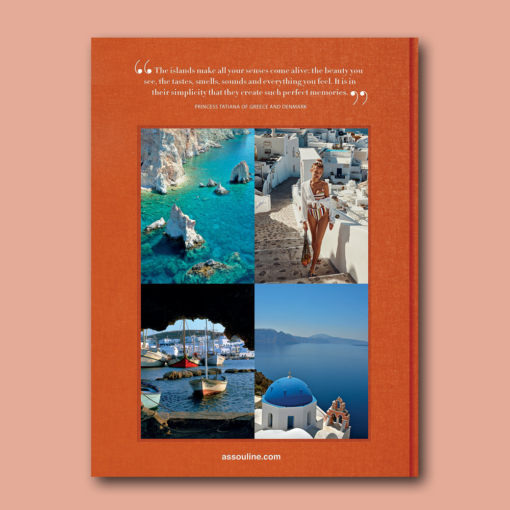 Buch Greek Islands von ASSOULINE, Frontfarbe in orange
