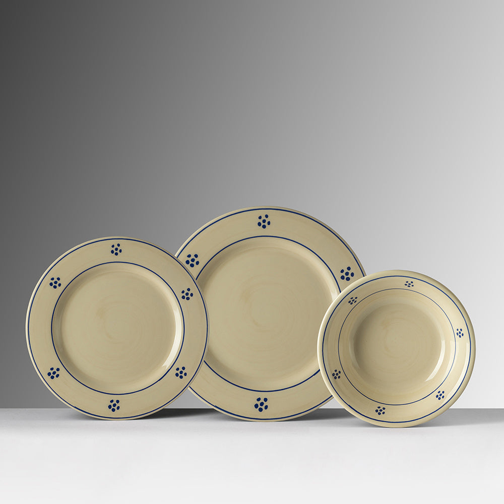 Suppenteller aus Kollektion Marinella  von Mario Luca Giusti aus Melamin, Farbton ivory