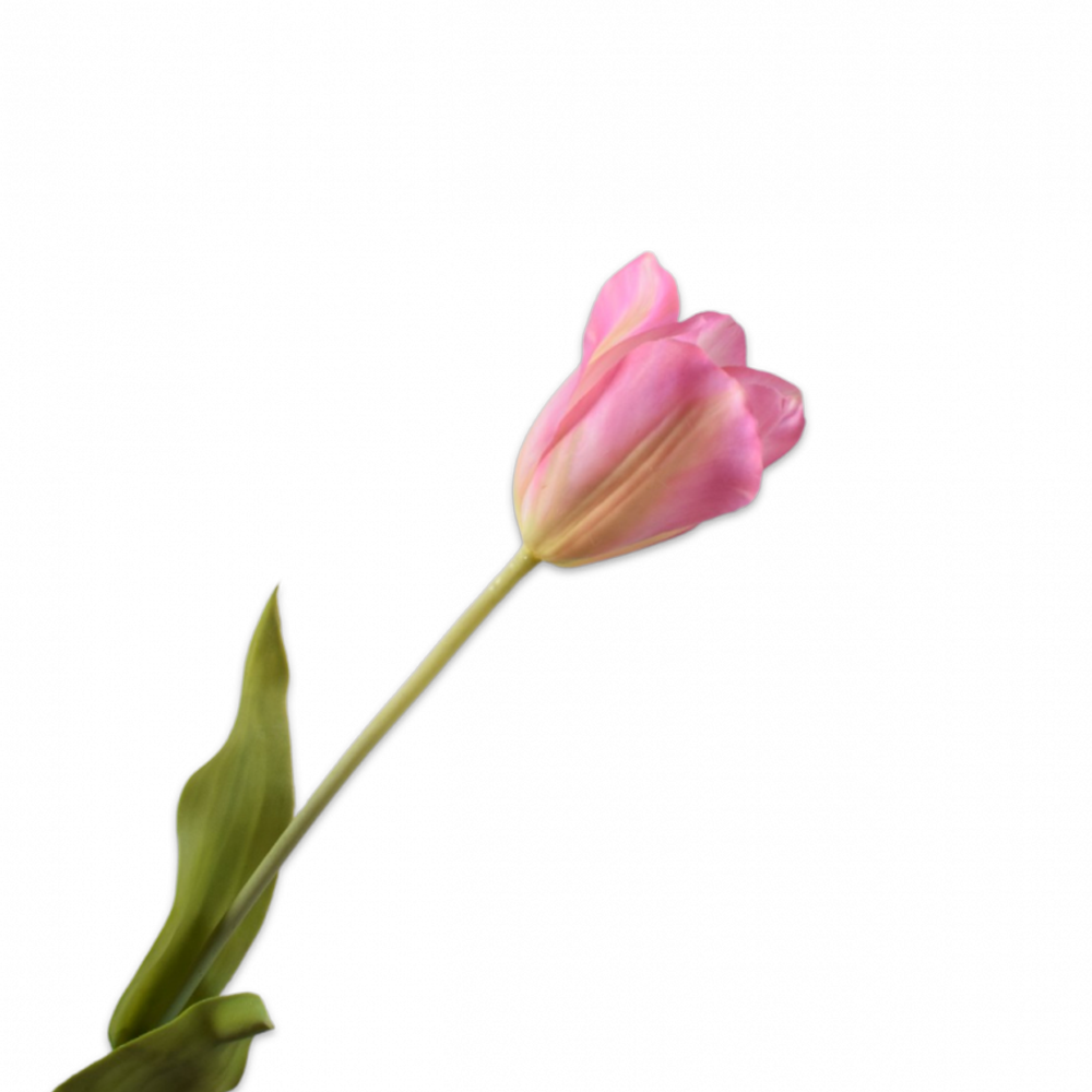 Kunstblume von Silk-Ka: Klassische Tulpe im Farbton Rosa Hell 