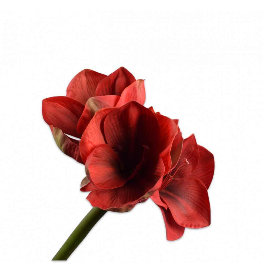 Kunstblume Amaryllis Stiel - rot
