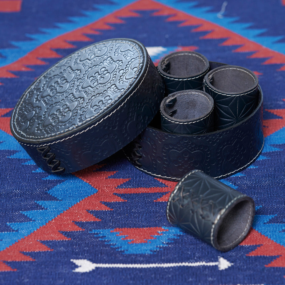 Serviettenringset in navy