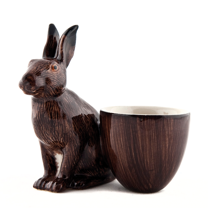 Ceramic egg cup - hare